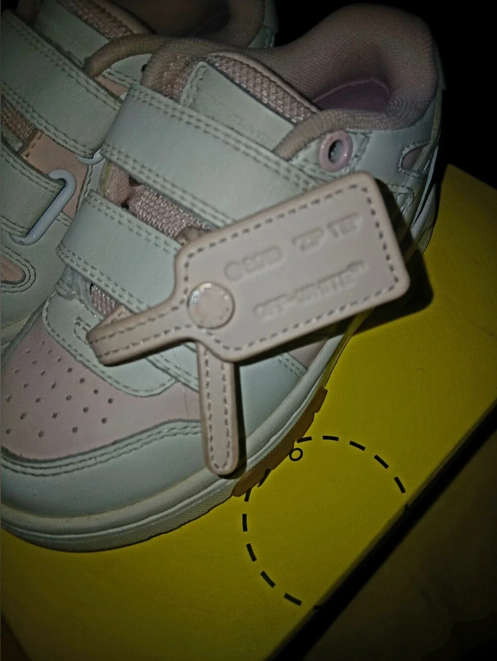 Used Off White Out Of Office Sneakers, Box And Dust Bag. Toddler Size 9